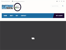 Tablet Screenshot of bigtruckrental.com